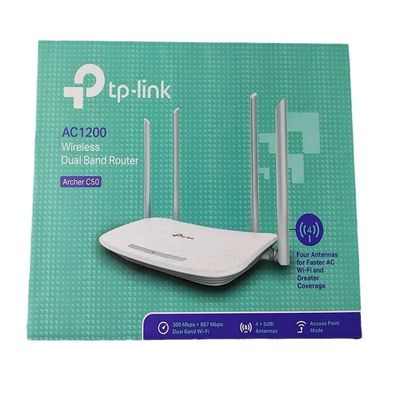 TP-Link Archer C50 ダブルバンド 4*5dBi アンテナ付き 1200Mbps WiFi ルータ