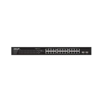 RG-ES126GS-LP24 100G プラグアンドプレイPOE アクセスネットワークスイッチ 2 アップストリームポート