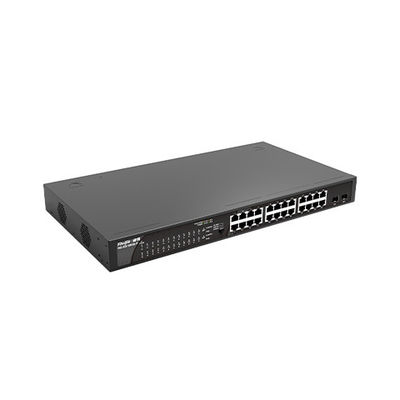 RG-ES126GS-LP24 100G プラグアンドプレイPOE アクセスネットワークスイッチ 2 アップストリームポート