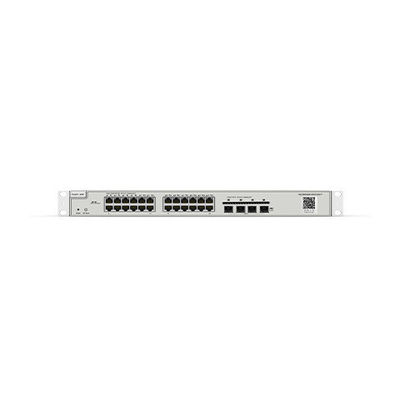 24ポート 10/100/1000Mbps 4 アップストリームポートと ERPS を備えた 2 層 マネージド スイッチ